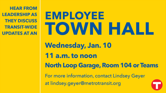 January 10 Employee Town Hall