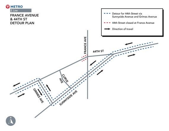 44th St Detour Plan