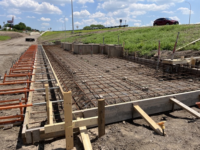 Hazel Station foundations in St. Paul