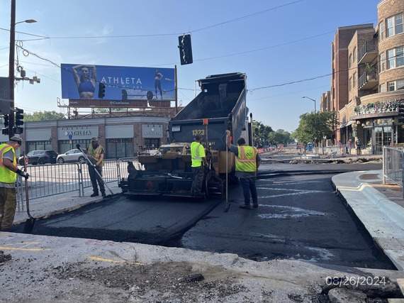 construction workers with black top