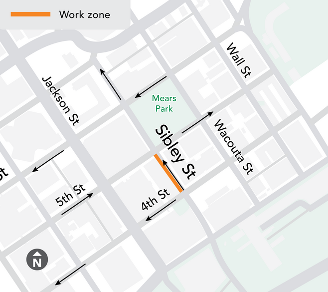 4th Street Construction Work