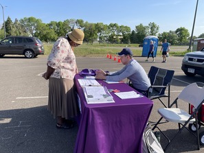 Purple Line Outreach Talking to Community Members