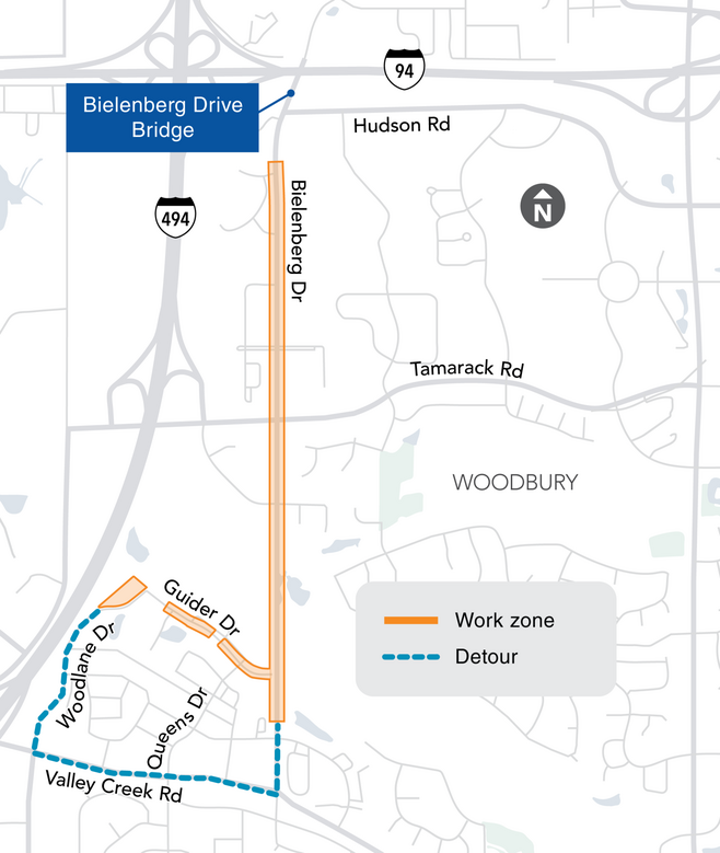 Woodbury Construction Map