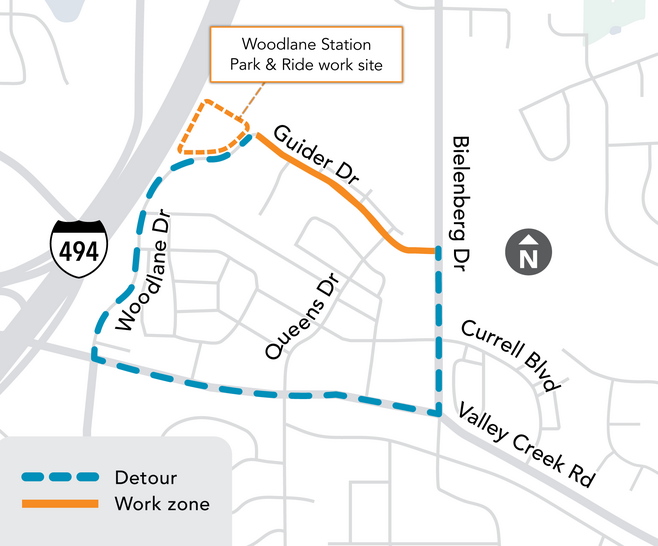 Guider Drive Construction Map