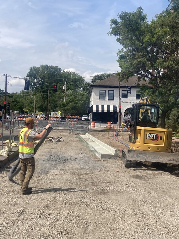 Construction work at 44th and France