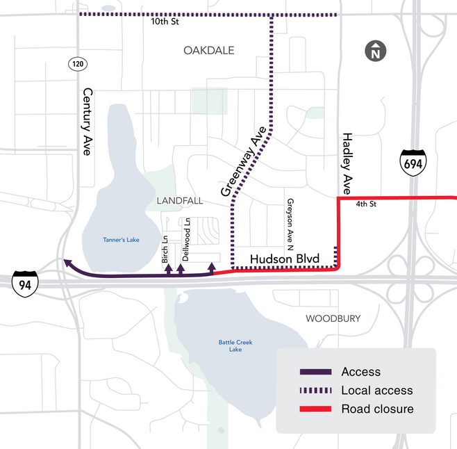 Landfall Access Map