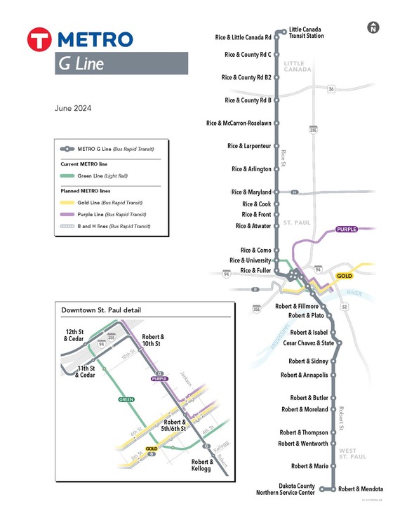 G Line Map