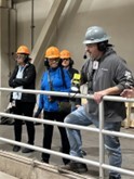 Toni Carter visits the Metropolitan Water Resources Recovery Facility, also known as the Metro Plant, in Saint Paul.
