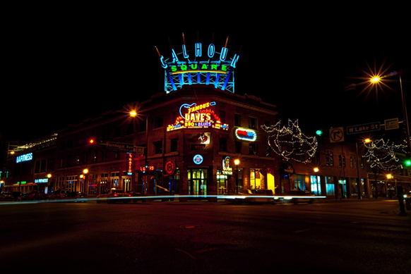 Seven Points at Hennepin and Lake in Uptown Minneapolis – courtesy of Doug Wallick.
