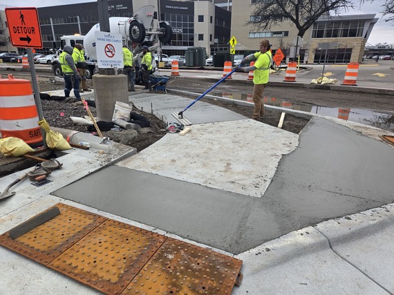 sidewalk construction
