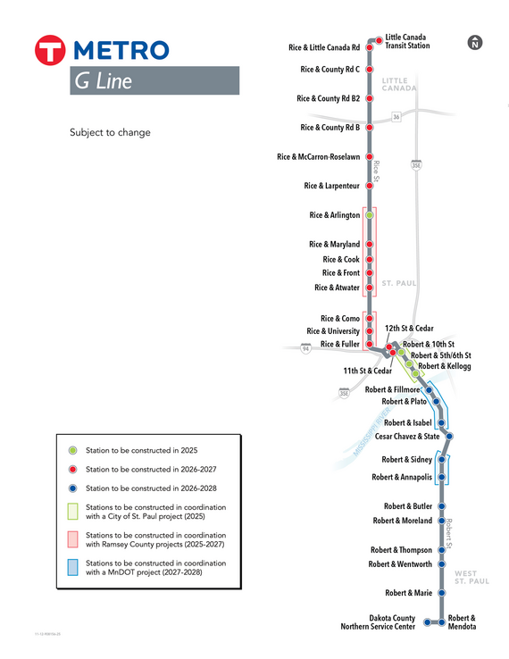 G Line Map