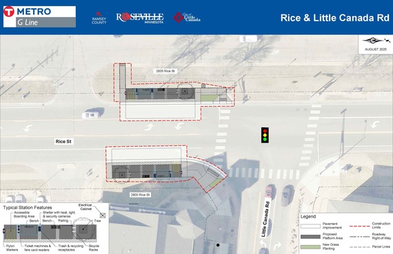 G Line station platform 