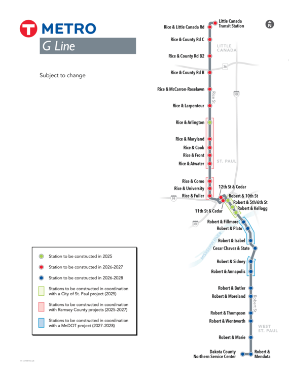 G Line Map