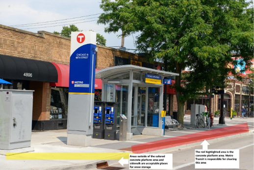 B Line station and platform