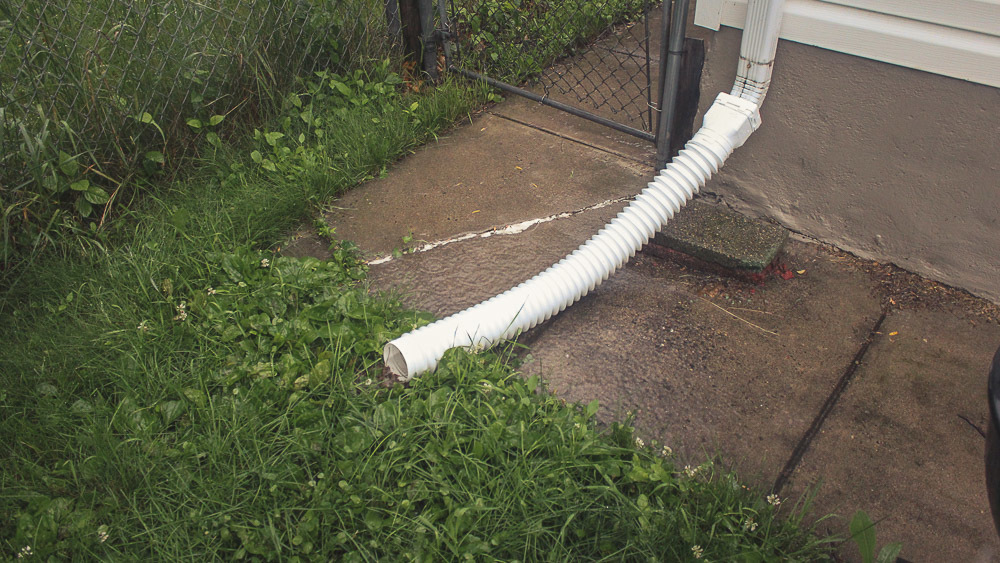 A downspout extension.