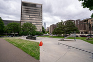 The Elliot Park Skate Plaza.