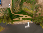Aerial view of NSCR boat launch.