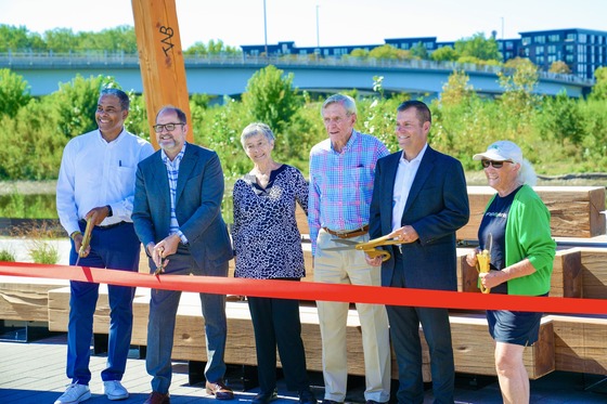 Ribbon cutting at the newly opened Graco Park.