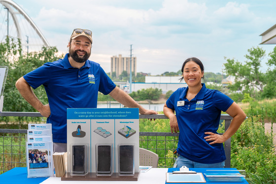 Mary Yang and Adam Flett at an MWMO Outreach Event
