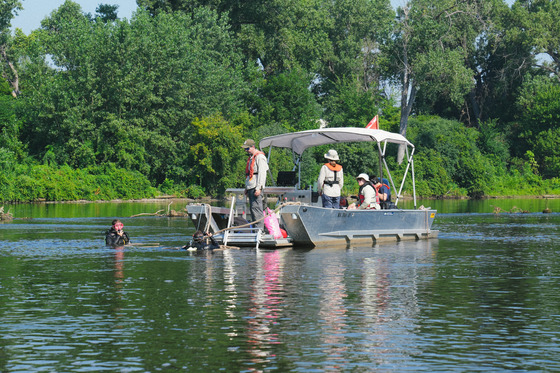 Mussel Relocation on the Mississippi River