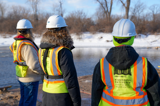 MWMO Staff in High Visibility Vests