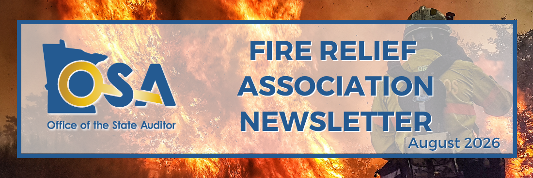 August 2026 Fire Relief Association Newsletter