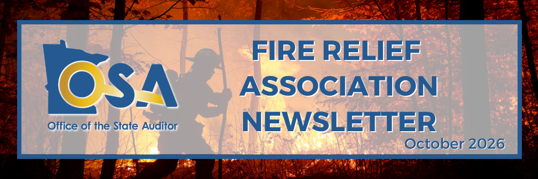 October Fire Relief Association Newsletter