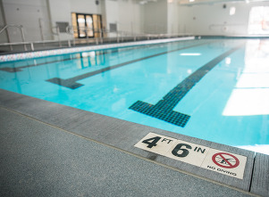 Phillips Aquatics Center - teaching pool - low angle