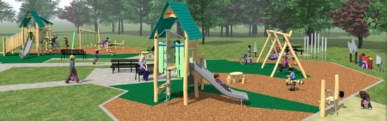 Bassett's Creek playground design concept