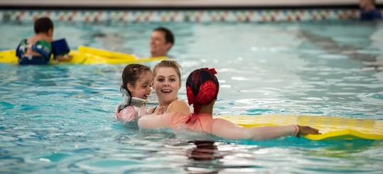 Adaptive swim lessons at Phillips Aquatics Center