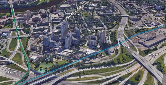 project area - bird's eye view