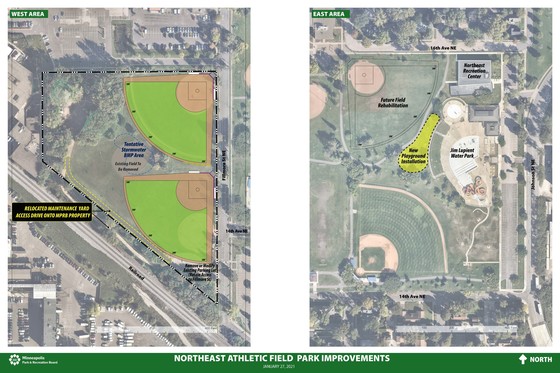 Northeast Athletic Field Park concept plan