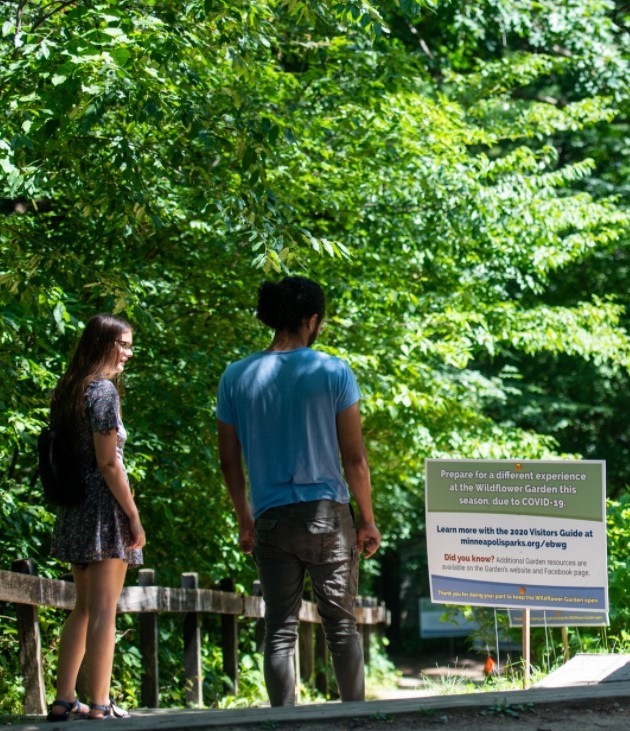 Eloise Butler Wildflower Garden COVID19 Signage CROP