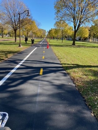 Victory Memorial striping