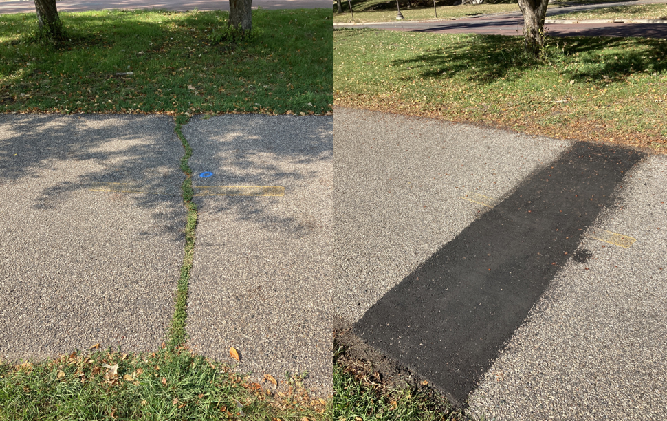 trail repair - before and after