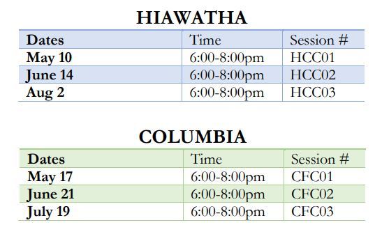 2023 Get Golf Ready Crash Course Schedule