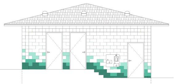 Jordan pool mechanical bldg elev.