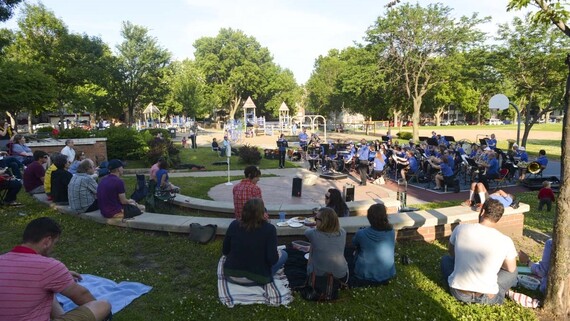 Music in the Parks at Bryant Square Park in 2015