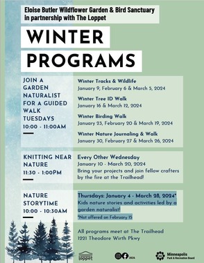 Winter Programs - Eloise Butler Wildflower Garden and Loppet Foundation