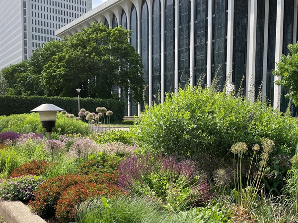 Gateway park plaza fountain gardens