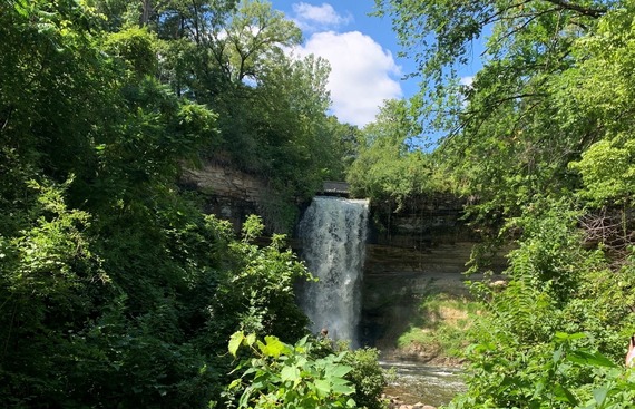 Minnehaha Falls in August 2022