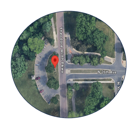map showing Wirth Pkwy & 26th Av N