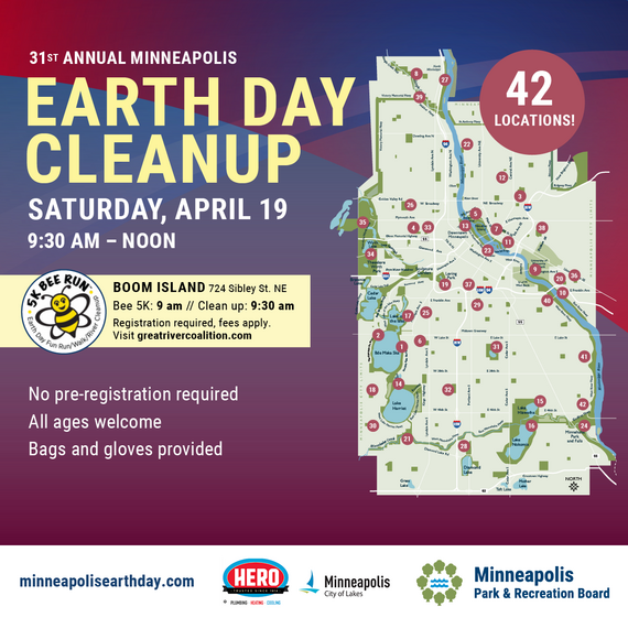 2025 Minneapolis Earth Day Cleanup Flyer
