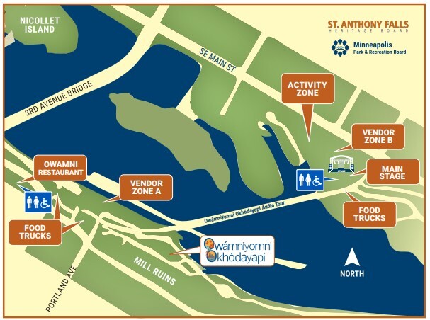 Owamni Falling Water Festival-map-2025