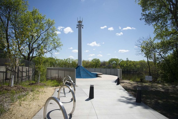 North Minneapolis trail connections leads to 26th Avenue Overlook
