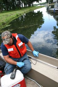 Water monitoring of Beaver Lake,Steele County