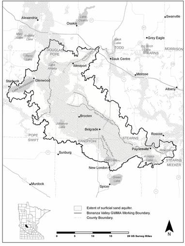 bonanza valley groundwater map