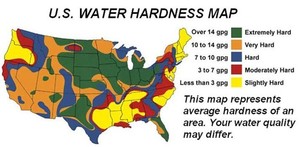 Water hardness in the United States