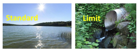 Water quality standard vs. effluent limit