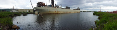Azcon slip cleanup site in Duluth harbor, St. Louis Area of Concern